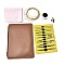DIY Hand Knitting Craft Art Tools Kit for Beginners, with Storage Case, Aluminum Crochet Hooks Set, Steel Wire, Mixed Color, 20.7x29.2x1.4cm