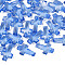 Transparent Acrylic Pendants, Faceted, Cross, Royal Blue, 16x10x4.5mm, Hole: 1.5mm, about 1455pcs/500g