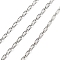 10M Brass Cable Chains, Soldered, Cadmium Free & Nickel Free & Lead Free, with Spool, Platinum, 4.8x2.3x2.3mm