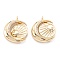 Brass Micro Pave Clear Cubic Zirconia Beads Pendant Long-Lasting Plated,  Moon with Sun, Real 18K Gold Plated, 26x22x4.5mm, Hole: 2mm