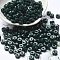 Opaque Colours Glass Seed Beads, Column, Dark Slate Gray, 6x3mm, Hole: 1.4mm, about 2027pcs/pound