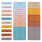 80Pcs 10 Colors PU Leather Label Tags, Handmade Embossed Tag, with Holes, for DIY Jeans, Bags, Shoes, Hat Accessories, Rectangle with Word Handmade, Mixed Color, 55x15x1.2mm, Hole: 2mm, 8pcs/color