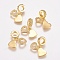Brass Micro Pave Cubic Zirconia European Dangle Charms, Large Hole Pendants, Heart, Golden, 20mm, Hole: 4mm, 10.5x8.5x1mm
