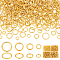 PH PandaHall 360pcs 4 Sizes Closed Jumps Rings, 6/8/10/12mm Brass Soldered Jump Rings 16~18 Gauge Golden Round Rings Chainmail Rings Jewelry Connector for DIY Earrings Bracelets Necklaces Keychain