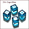 K9 Glass, Imitation Austrian Crystal Beads, Grade AAA, Faceted, Cube, Dodger Blue, 4x4x4mm(size within the error range of 0.5~1mm), Hole: 0.7~0.9mm