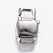 Tarnish Resistant Polished 316 Surgical Stainless Steel Lobster Claw Clasps, Stainless Steel Color, 12x8x2.5mm, Hole: 1.5x3.5mm