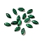 Synthetic Malachite Cabochons, Horse Eye, 8x4x2.5~3mm