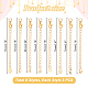 24 шт. 8 стиля латунных удлинителей цепи KK-GA0001-52G-2