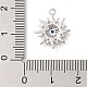 Латунные микро проложить кубического циркония подвески KK-S388-17P-3