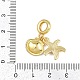 Латунные подвески-шармы Dodger с синей эмалью в европейском стиле KK-I352-24G-3