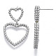 Серьги-гвоздики из латуни KK-N232-105P-NF-3