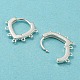 Серьги-кольца из серебра 925 пробы с сердцем STER-Z004-01-3