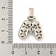 Латунные микропаве прозрачные подвески с фианитом KK-B099-01P-M-3