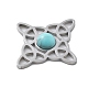 Синтетические бирюзовые подвески STAS-I327-14P-06-2