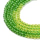 Прозрачный градиент цвета стеклянные бусины пряди GLAA-H021-01A-40-3