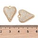 Латунные микропаве прозрачные подвески с фианитом KK-S388-01G-03-3