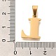 Подвески из нержавеющей стали 304 с ионным покрытием (IP) STAS-U035-01G-L-3