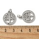Подвески из латуни с микропаве из циркония KK-R210-21P-02-3
