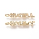 Латунные микропаве прозрачные подвески с фианитом ZIRC-L091-053G-3