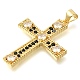 Подвески из латуни с прозрачным фианитом KK-M101-05G-03-2
