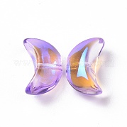 Прозрачный Electroplate стеклянные бусины GLAA-F122-01D