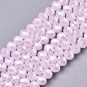 Стеклянные бусины с гальваническим покрытием  EGLA-A034-J3mm-A03