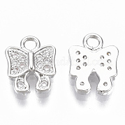 Латунные микропаве прозрачные кубические циркониевые подвески KK-R126-003P-NF