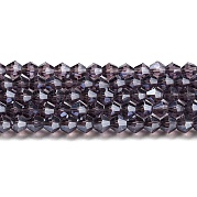 Прозрачные стеклянные бусины гальваническим пряди GLAA-F029-2mm-C04