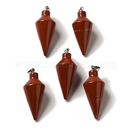 Природные красной яшмы подвески G-Z055-02P-06-1