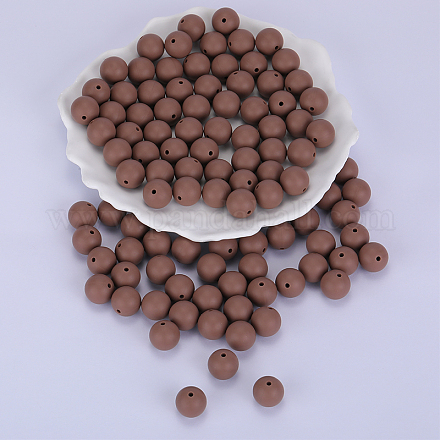 Круглые силиконовые фокусные бусины SI-JX0046A-114-1