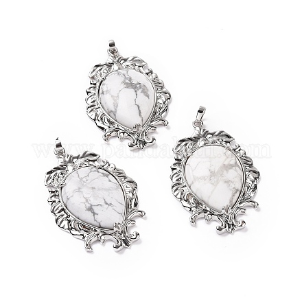 Естественно Howlite большие кулоны G-P496-01P-22-1