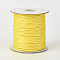 Eco-Friendly Korean Waxed Polyester Cord, Yellow, 1.5mm, about 169.51~174.98 Yards(155~160m)/Roll