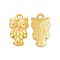 Rack Plating Alloy Pendants, Owl Charms, Matte Gold Color, 19x10.5x2mm, Hole: 1.6mm