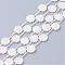 Natural White Shell Beads, Mother of Pearl Shell Beads, Shell Shaped, Seashell Color, 12x12x3mm, Hole: 0.8~1mm
