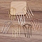 Brass Hair Combs Findings, Raw(Unplated), 46x26x2mm