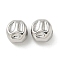 Brass Beads, Cadmium Free & Nickel Free & Lead Free, Nuggets, Platinum, 7.5x7x5.5mm, Hole: 2.5x1.5mm