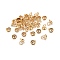 201 Stainless Steel Bead Cap Pendant Bails, for Globe Glass Bubble Cover Pendants, Golden, 6.5x5mm, Hole: 3mm