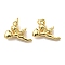 Rack Plating Brass Charms, with Jump Ring, Lead Free & Cadmium Free, Long-Lasting Plated, Cupid Charm, Real 18K Gold Plated, 10.5x15x4mm, Hole: 2.6mm