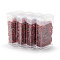 MGB Matsuno Glass Beads, Japanese Bugle Beads, Silver Lined Glass Round Hole Beads, Dark Red, 4.5x1.8mm, Hole: 0.5mm, about 340pcs/box, net weight: about 10g/box