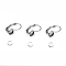 DIY Earring Making, with 304 Stainless Steel Leverback Earring Findings and Transparent Oval Glass Cabochons, Stainless Steel Color, Cabochons: 5.5~6x3mm, 1pc/set, Earring Findings: 19x8mm, Tray: 6mm, Pin: 0.8mm, 1pc/set