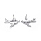 Non-Tarnish 304 Stainless Steel Links connectors, Swallow, Stainless Steel Color, 20x16.5x0.8mm, Hole: 1mm