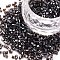 Glass Bugle Beads, Transparent Colours Luster, Light Grey, 2.5~3x2mm, Hole: 0.9mm, about 15000pcs/pound