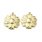 Ion Plating(IP) 304 Stainless Steel Pendants, Flower Charm, Golden, 22x19x2mm, Hole: 1.5mm