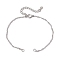 304 Stainless Steel Singapore Chain Bracelet Makings, Stainless Steel Color, 6-7/8 inch(17.4cm)