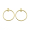 Alloy Chandelier Component 2-Loop Link Pendants, Ring, Golden, 23x20x1.5mm, Hole: 1.2mm