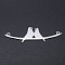 Non-Tarnish 201 Stainless Steel Links connectors, Birds, Stainless Steel Color, 50x13.5x1mm, Hole: 1.5mm