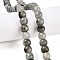 Natural Labradorite Beads Strands, Barrel, 10~10.5x9~9.5mm, Hole: 1.2mm, about 41~43pcs/strand, 14.37~16''(36.5~40cm)