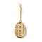Alloy Sports Equipment Pendants, Badminton Racket, 47x16x3mm, Hole: 1.5mm