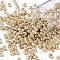 6/0 Glass Seed Beads, Metallic Colours Style, Round, Gold, 6/0, 4mm, Hole: 1.5mm, about 1000pcs/100g