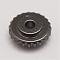 Brass Spacer Beads, Flat Round, Gunmetal, 6x2mm, Hole: 1mm